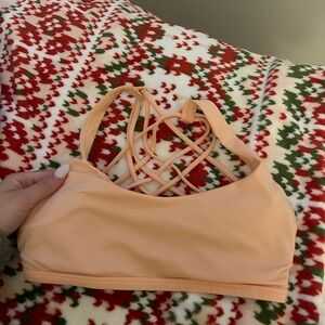 Lululemon creamsicle sports bra size 4